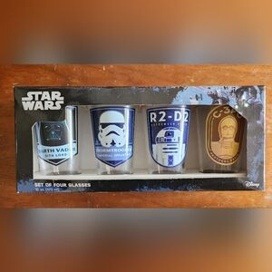 Star Wars set of four 16oz collector glasses